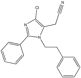 1-(2-Phenylethyl)-2-phenyl-4-chloro-1H-imidazole-5-acetonitrile