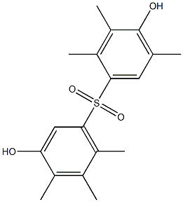 3,4'-Dihydroxy-2',3',4,5,5',6-hexamethyl[sulfonylbisbenzene],,结构式