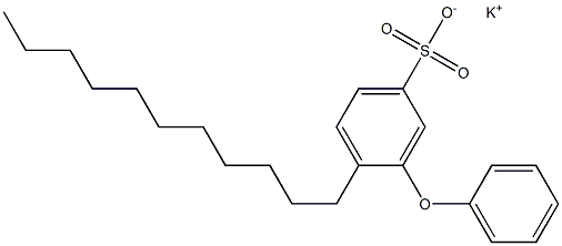3-Phenoxy-4-undecylbenzenesulfonic acid potassium salt Structure