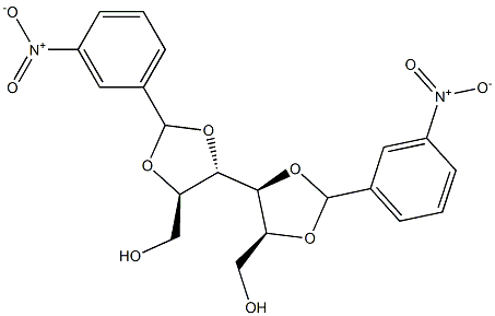 2-O,3-O:4-O,5-O-Bis(3-nitrobenzylidene)-L-glucitol 结构式