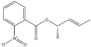 (+)-o-Nitrobenzoic acid (E,S)-3-pentene-2-yl ester 结构式