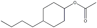 Acetic acid 4-butylcyclohexyl ester Struktur