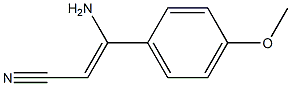 (Z)-3-Amino-3-(4-methoxyphenyl)acrylonitrile Structure