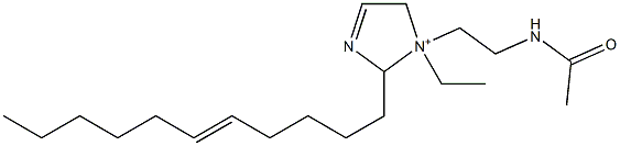 1-[2-(Acetylamino)ethyl]-1-ethyl-2-(5-undecenyl)-3-imidazoline-1-ium Structure