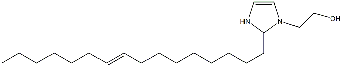 2-(9-Hexadecenyl)-4-imidazoline-1-ethanol 结构式