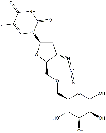 6-O-(3'-Azido-3'-deoxy-5'-thymidylyl)-D-mannopyranose