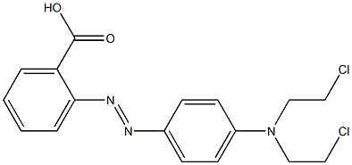 2-[p-[Di(2-chloroethyl)amino]phenylazo]benzoic acid