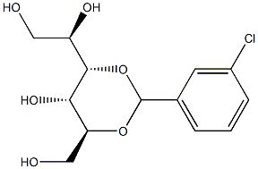 3-O,5-O-(3-Chlorobenzylidene)-L-glucitol Structure