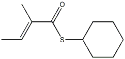 (E)-2-Methyl-2-butenethioic acid S-cyclohexyl ester