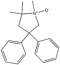 1,5,5-トリメチル-3,3-ジフェニルピロリジン1-オキシド 化学構造式