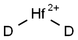 ハフニウムジヒドリド(D2) 化学構造式