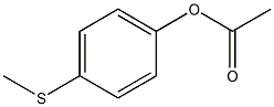 Acetic acid 4-methylthiophenyl ester Struktur