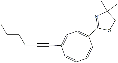 1-(1-Hexynyl)-4-(4,4-dimethyl-2-oxazolin-2-yl)cycloocta-1,3,5,7-tetrene Structure