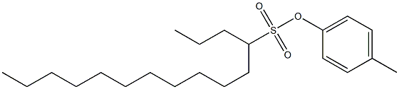 4-Pentadecanesulfonic acid 4-methylphenyl ester Structure
