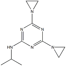 2,4-Bis(1-aziridinyl)-6-isopropylamino-1,3,5-triazine Structure