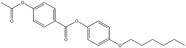 p-Acetyloxybenzoic acid p-(hexyloxy)phenyl ester 结构式