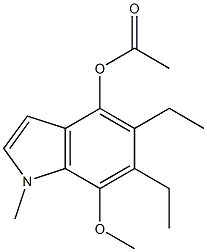 4-Acetoxy-5-ethyl-6-ethyl-7-methoxy-1-methyl-1H-indole