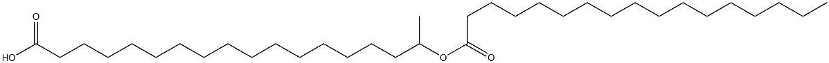 17-Heptadecanoyloxyoctadecanoic acid 结构式