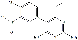 2,4-Diamino-6-ethyl-5-(3-nitro-4-chlorophenyl)pyrimidine