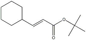 (E)-Cyclohexaneacrylic acid tert-butyl ester Structure