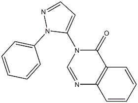 1-Phenyl-5-[(3,4-dihydro-4-oxoquinazolin)-3-yl]-1H-pyrazole Structure