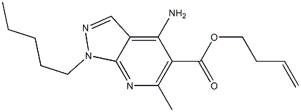 1-Pentyl-4-amino-6-methyl-1H-pyrazolo[3,4-b]pyridine-5-carboxylic acid 3-butenyl ester