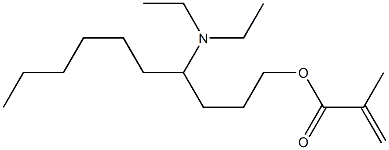 メタクリル酸4-(ジエチルアミノ)デシル 化学構造式