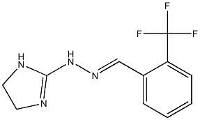 1-(2-Imidazolin-2-yl)-2-[[2-(trifluoromethyl)phenyl]methylene]hydrazine Structure