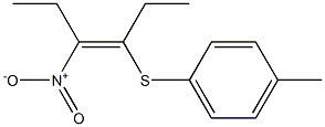 (Z)-3-(4-Methylphenylthio)-4-nitro-3-hexene Structure