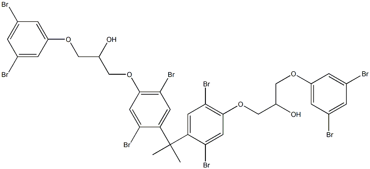 2,2-Bis[2,5-dibromo-4-[2-hydroxy-3-(3,5-dibromophenoxy)propyloxy]phenyl]propane