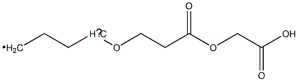 二酢酸[S,(-)]-2-メトキシ-1,4-ブタンジイル 化学構造式