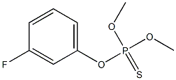 Thiophosphoric acid O,O-dimethyl O-[m-fluorophenyl] ester Structure