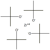 Zirconium(IV)tetrakis(tert-butoxide) 结构式