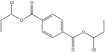 1,4-Benzenedicarboxylic acid bis(1-chloropropyl) ester Struktur