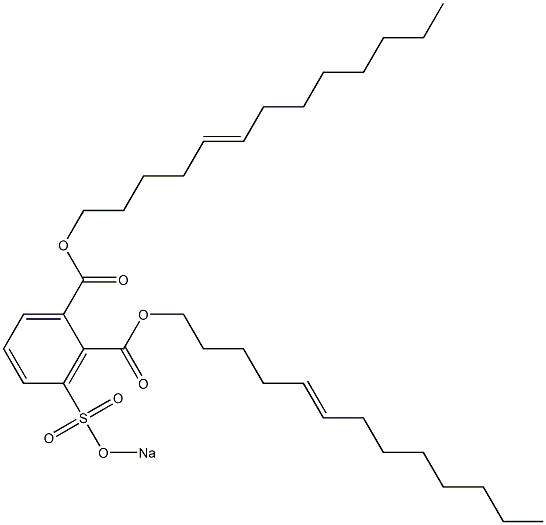 3-(Sodiosulfo)phthalic acid di(5-tridecenyl) ester Struktur