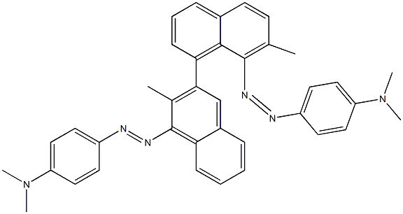 4,4'-Bis(4-dimethylaminophenylazo)-3,3'-dimethyl-2,5'-binaphthalene
