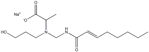  2-[N-(3-Hydroxypropyl)-N-(2-octenoylaminomethyl)amino]propionic acid sodium salt
