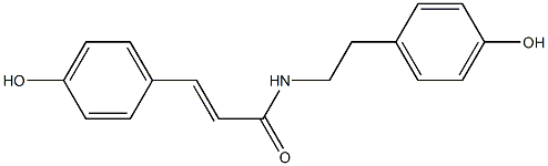 (E)-N-[2-(4-Hydroxyphenyl)ethyl]-3-(4-hydroxyphenyl)acrylamide Structure