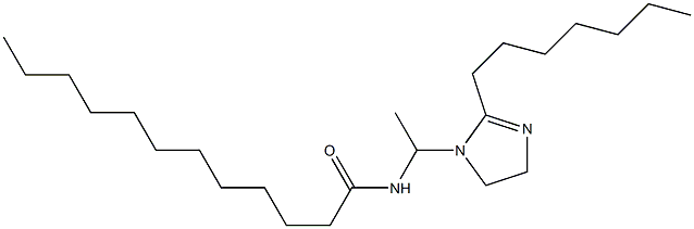 1-(1-Lauroylaminoethyl)-2-heptyl-2-imidazoline Struktur