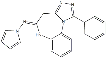 1-Phenyl-5-pyrrolizino-4H-[1,2,4]triazolo[4,3-a][1,5]benzodiazepine