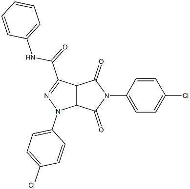 1,3a,4,5,6,6a-Hexahydro-4,6-dioxo-N-phenyl-5-(4-chlorophenyl)-1-(4-chlorophenyl)pyrrolo[3,4-c]pyrazole-3-carboxamide
