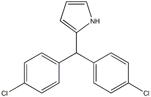 2-[Bis(4-chlorophenyl)methyl]-1H-pyrrole,,结构式