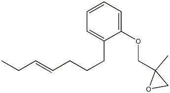 2-(4-Heptenyl)phenyl 2-methylglycidyl ether 结构式