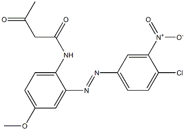 2-Acetyl-2'-(4-chloro-3-nitrophenylazo)-4'-methoxyacetanilide
