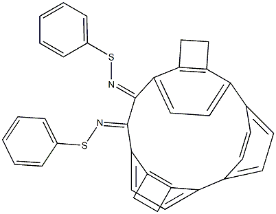 1,2-[p-フェニレンビス(エチレン-4,1-フェニレン)]-1,2-エタンジオンビス(S-フェニルチオキシム) 化学構造式