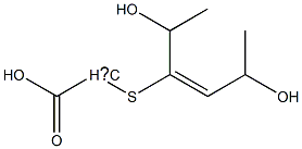 Carboxy[(1-(1-hydroxyethyl)-2-(1-hydroxyethyl)ethenyl)thio]methyl radical 结构式