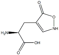 3-[(5-オキソ-2,5-ジヒドロイソオキサゾール)-4-イル]-L-アラニン 化学構造式