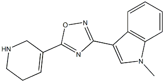 3-[5-[(1,2,5,6-Tetrahydropyridin)-3-yl]-1,2,4-oxadiazol-3-yl]-1-methyl-1H-indole Structure