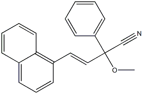 2-Methoxy-2-phenyl-4-(1-naphtyl)-3-butenenitrile