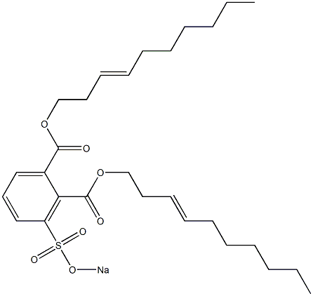 3-(Sodiosulfo)phthalic acid di(3-decenyl) ester